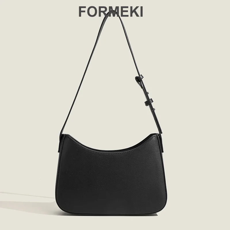 Formeki Shoulder Bag For Women Solid Ins Fashion Concise Office Lady Bag Stone Pattern Bag Luxury Design Bag