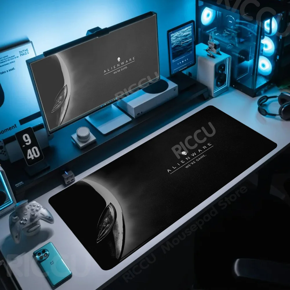 PC peripherals Computer Mousepad Alienware Non-slip Gaming simple Mat Oversized Stitch Keyboard Mouse Pad Laptop Office Carpet