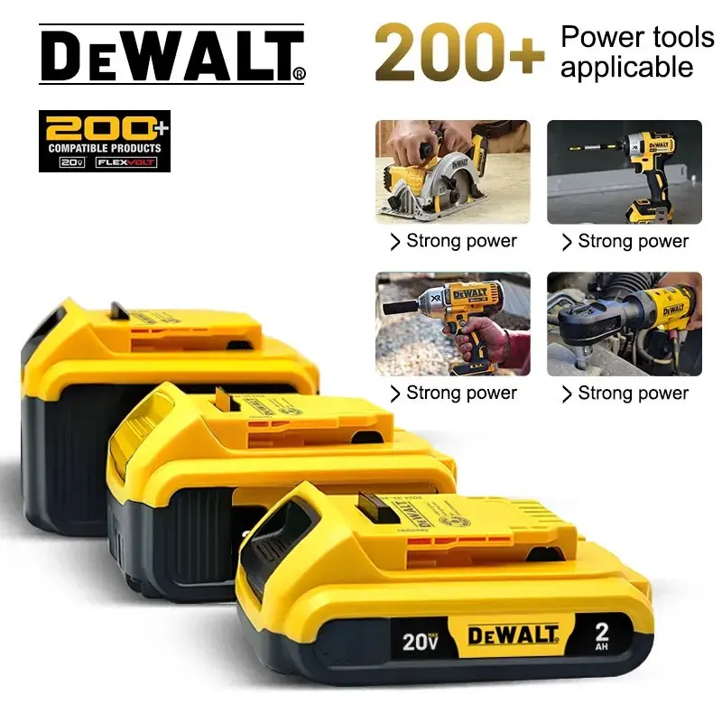 Genuine Dewalt 20V 6AH Battery, Dewalt DCB200 Power Tool Battery Rechargeable Lithium Ion Battery Dewalt Flexvolt DCF850 Battery