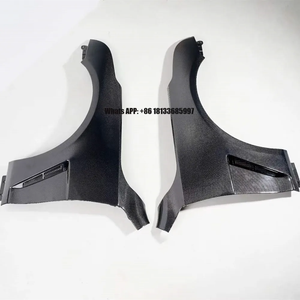

Real Carbon Fiber Fenders for Cadillac CT4 2020+ Front Bumper Side Fenders Skirts Leaf Plate Car Auto Body Parts