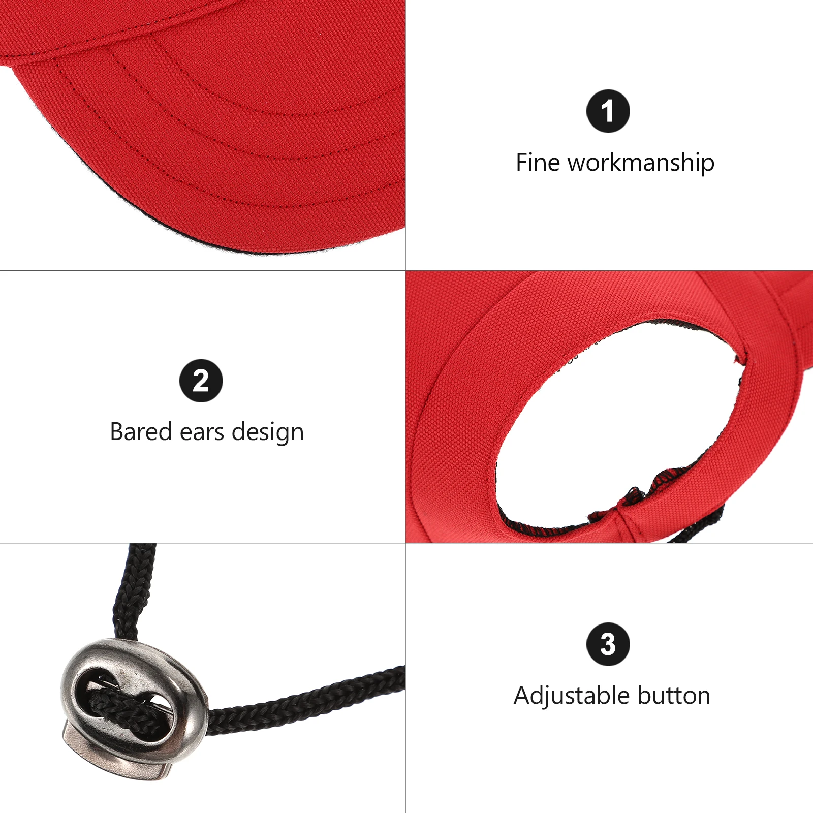 

Dog Cap Adjustable Sun Protection Hat for Dogs Outdoor Sports Caps Summer Pet Hat Canvas Material Lightweight Breathable Dog
