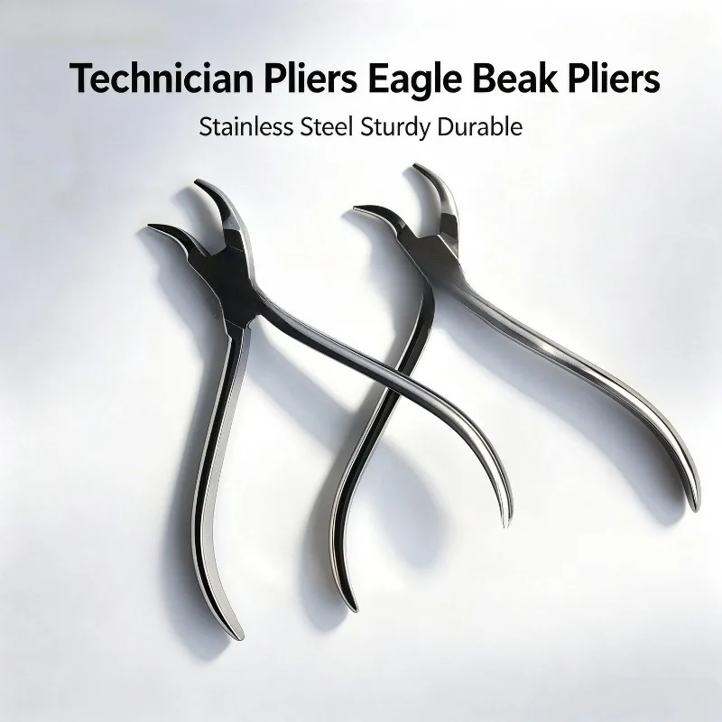 Yamahachi Dental Lab Pliers Stainless Steel Bird Beak Pliers Dental Wire Bending Forceps Orthodontic Technician Hand Tools