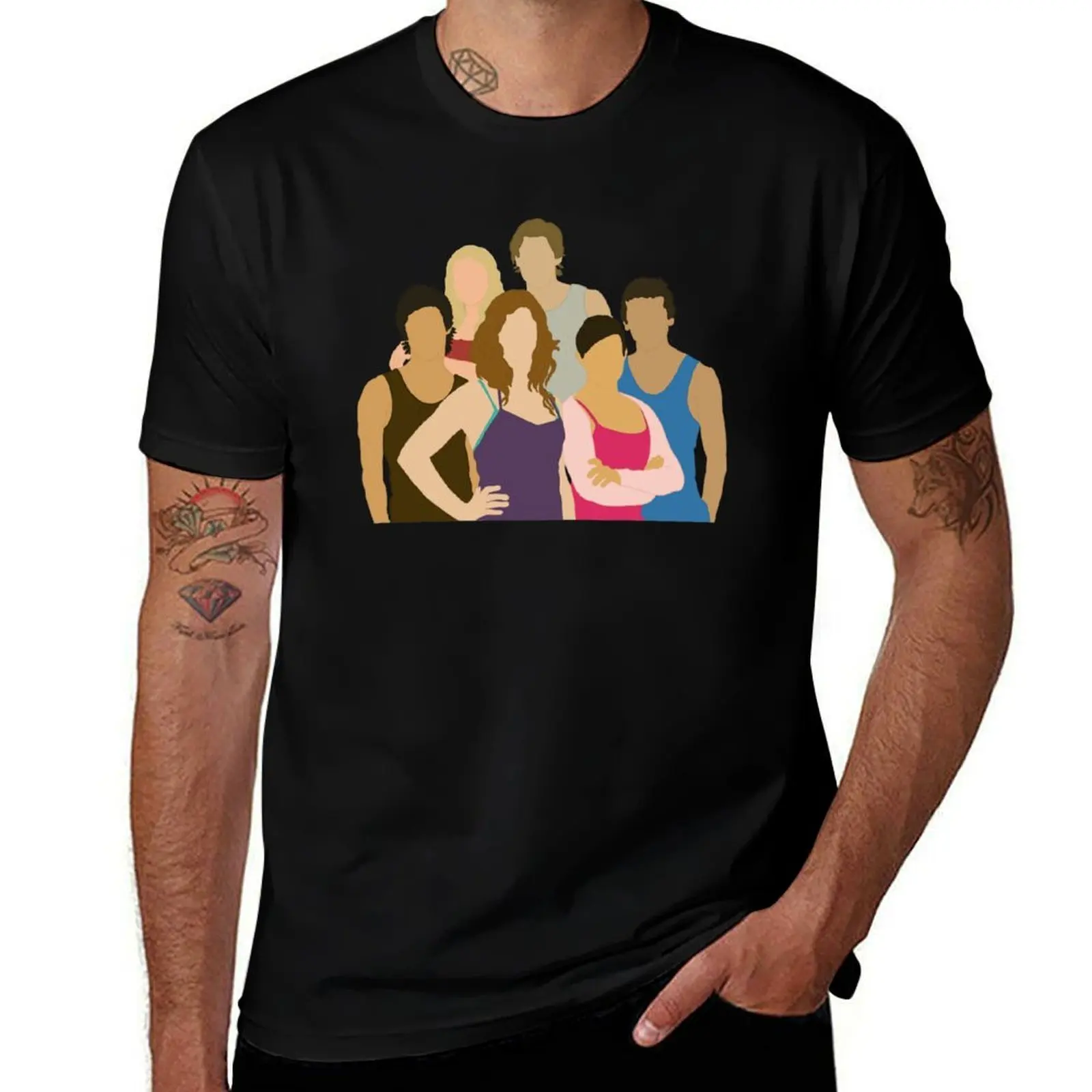 Dance Academy T-Shirt Daily Work Short Sleeve Top T-Shirt