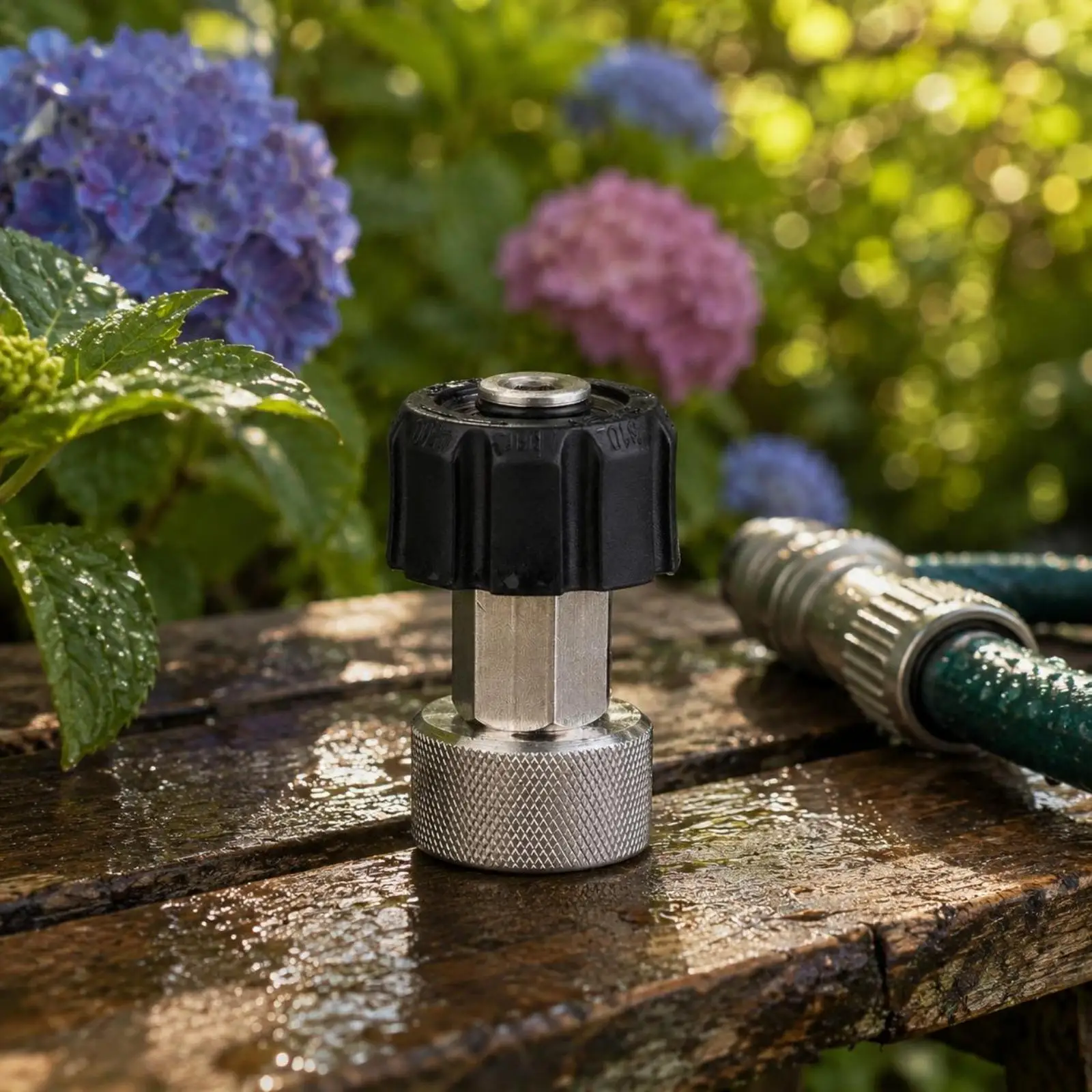 Stainless Stainless Steel Tubing Adapter Knurled Grip Rapid-Connect Hose Fitting