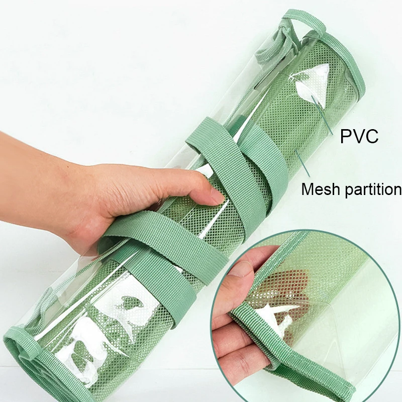 Handbag file bag A4 portable transparent waterproof handheld folder, expandable file storage bag, PVC self-adhesive file bag
