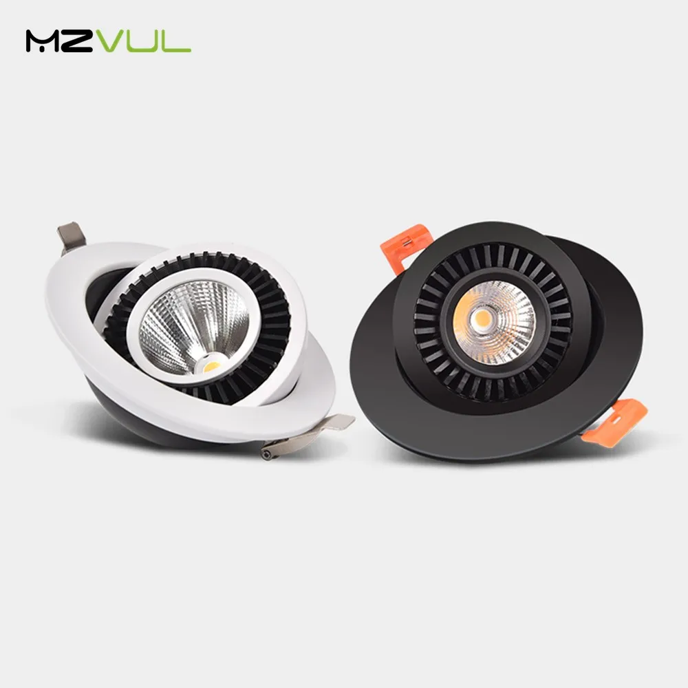 LED Recessed Ceiling Downlight 360 Degree Rotate LED Downlight 5W 10W 18W LED Lamp AC85V-265V Ceiling Spot Light with LED Driver