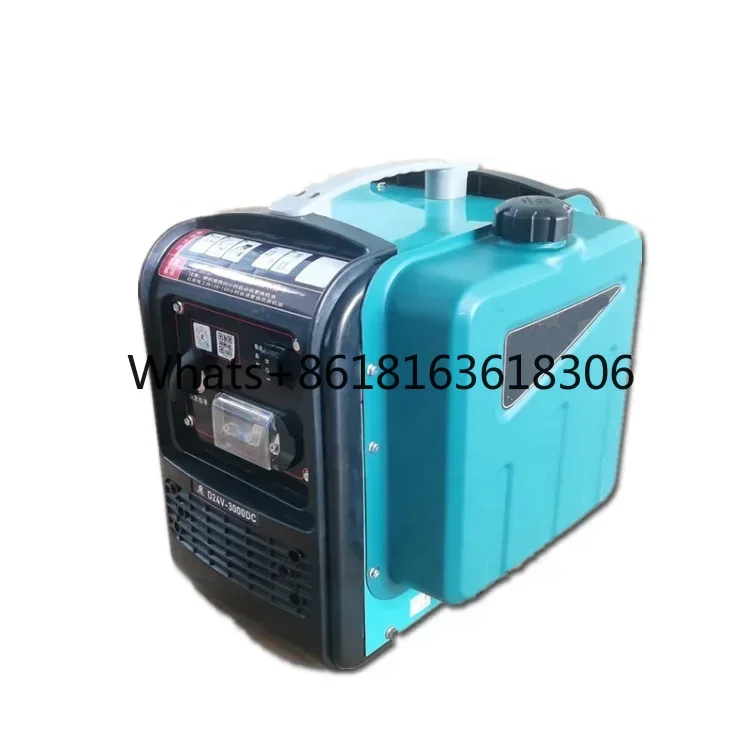 parking air conditioning portable silent DC gasoline generators  3kw  24V