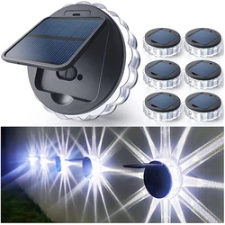 Led Solar Wall Lamp Petal Shaped 8 Modes Waterproof Outdoor Landscape Lighting Garden Decorative Lawn Lamp Solar Wall Light