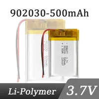 Polymer 902030 3.7V 500mAh Lithium Ion Rechargeable Battery for LED Lights Bluetooth Speakers MP3 MP4 MP5 Selfie Stick