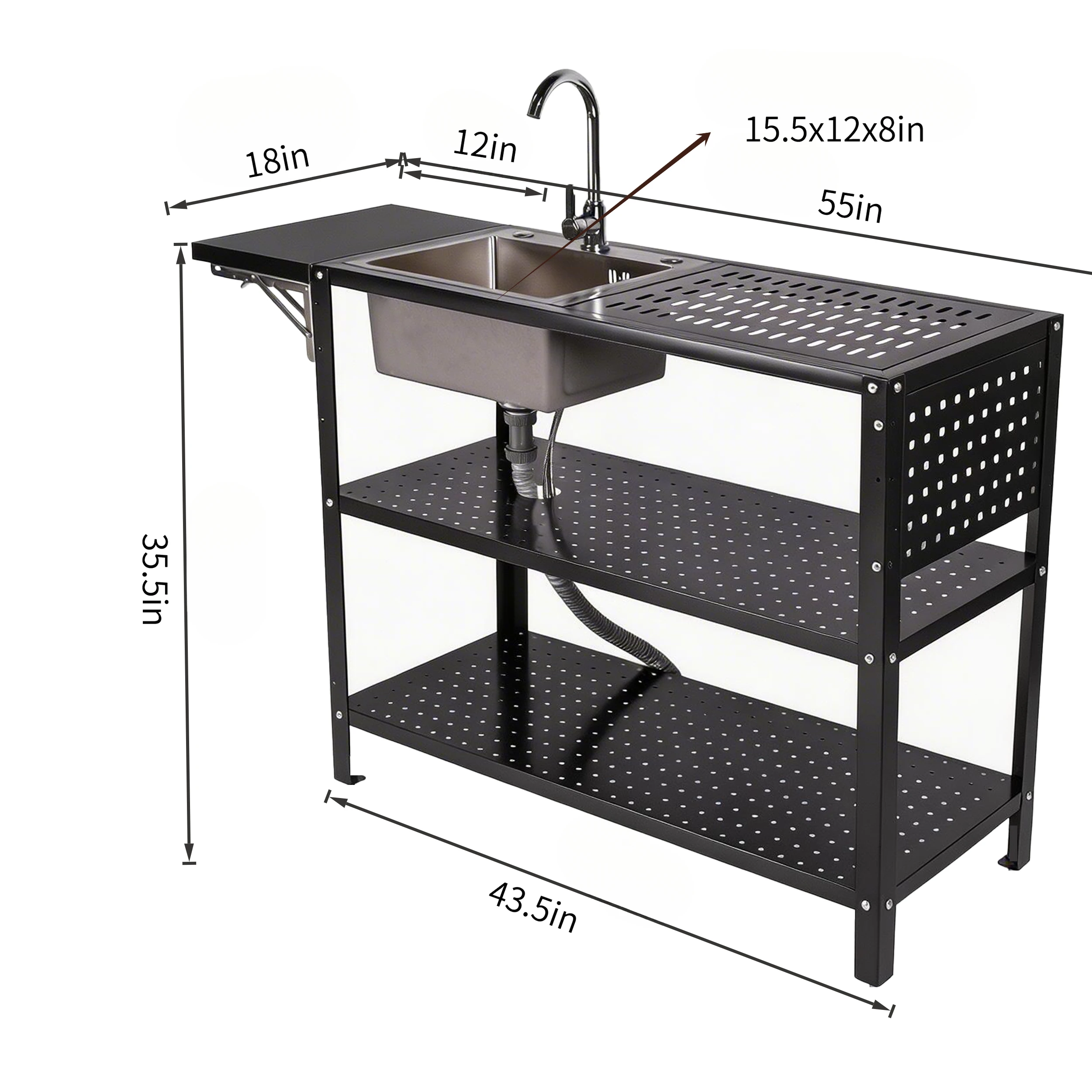 Buitenkeuken met opklapbare bi - Outdoor Camping Kitchen With Sink recensie en prijs