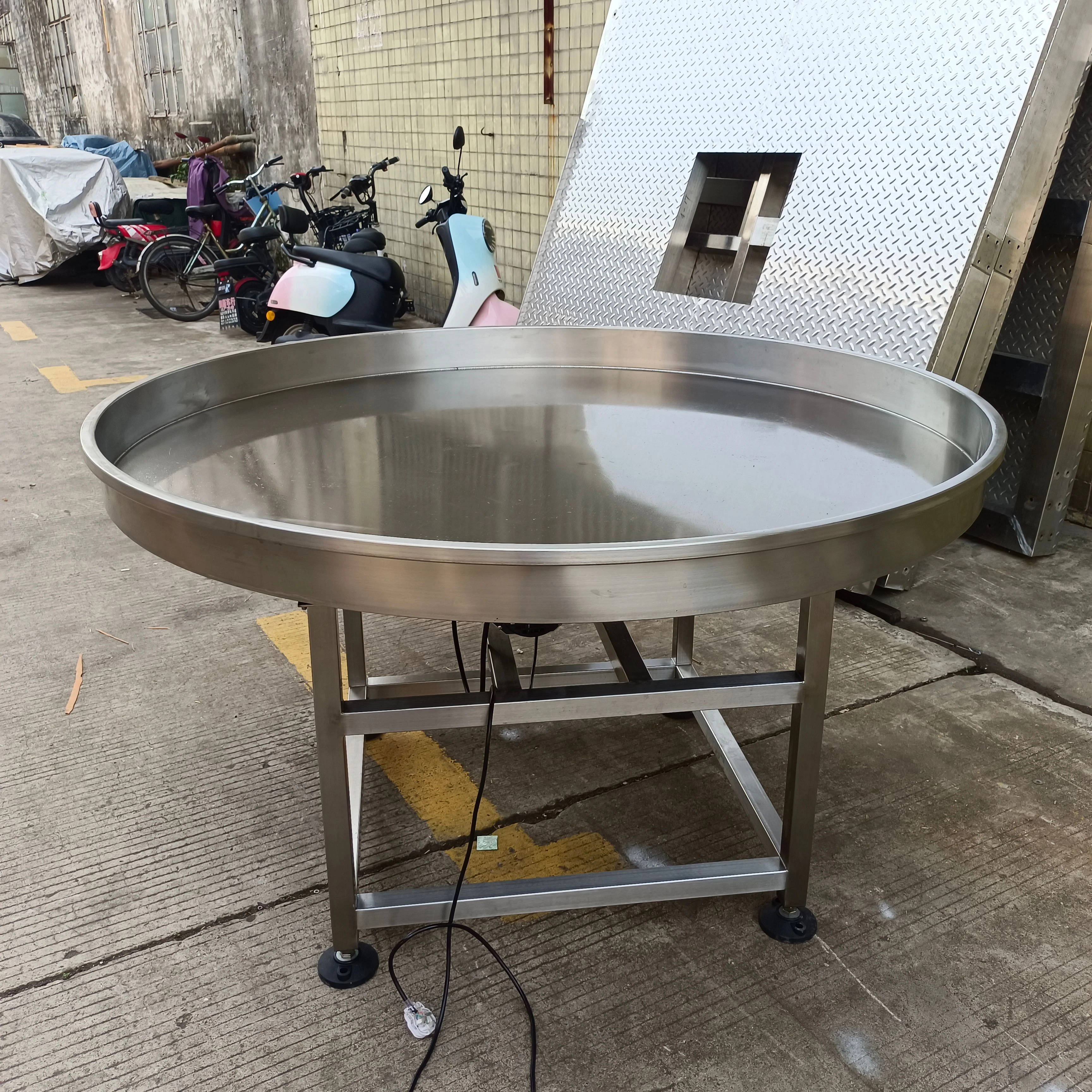 

Variable Speed 304 Stainless Steel Factory Low Cost Rotary Accumulation Turn Table Collecting for Packing Industry
