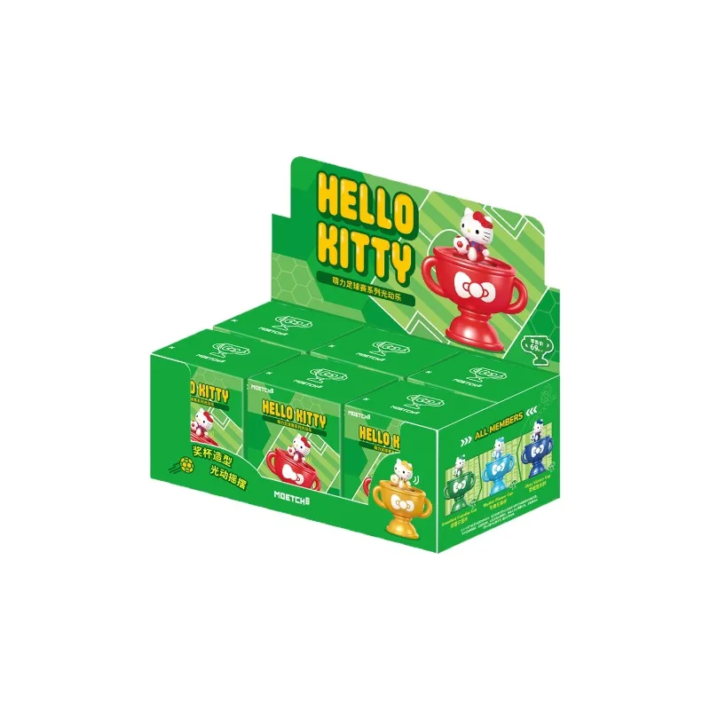 Moetch Hello Kitty Football Series Blind Box Toys Light-Up Solar Energy Anime Figure Doll Model Gifts Toys Collect Ornaments view 5