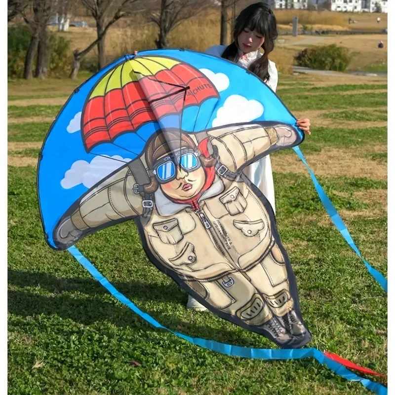 Free Shipping cartoon kites for children kites string line parachuting Skydiving kites nylon ripstop weifang kites factory