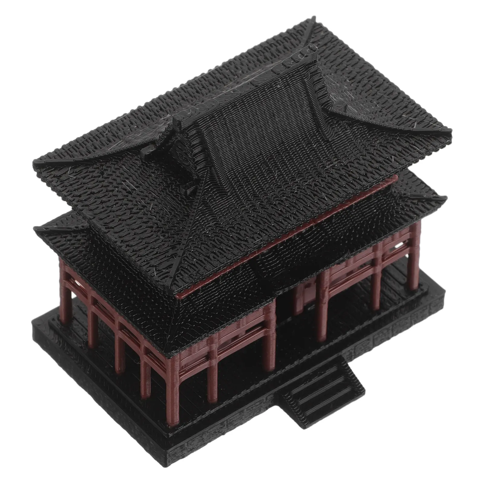 

2.1X1.9X1.5Inch Mini Resin Pavilion Statues Fish Tank Decorations Micro Landscape Ornament Aquarium Simulation Building Desktop