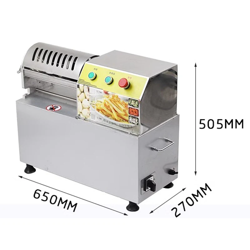 Mesin pemotong kentang komersial mesin pemotong timun lobak sayuran mesin pemotong kentang goreng elektrik