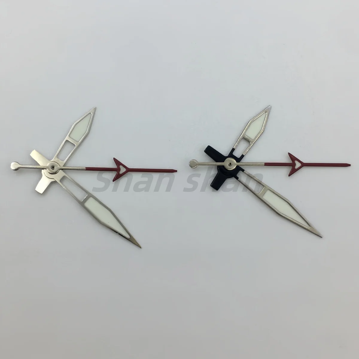 

High quality black silver red Watch hands green luminous paired with NH34 NH35 NH36 ETA2824 PT5000 movement