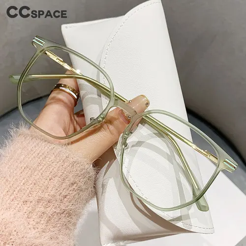 Imagen 1 del producto 56493 Gafas ópticas rectangulares de montura completa Tr90 para mujer, gafas graduadas ultraligeras para miopía, gafas transparentes