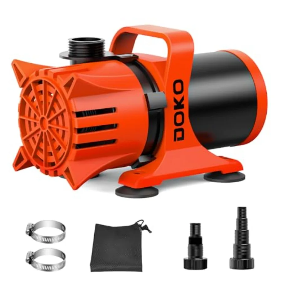 

3100GPH Submersible Water Pump 180 Adjustable Pond Pump with 20FT Power Cord 150W Ultra Quiet Aquarium Pump for Pond Fountain W