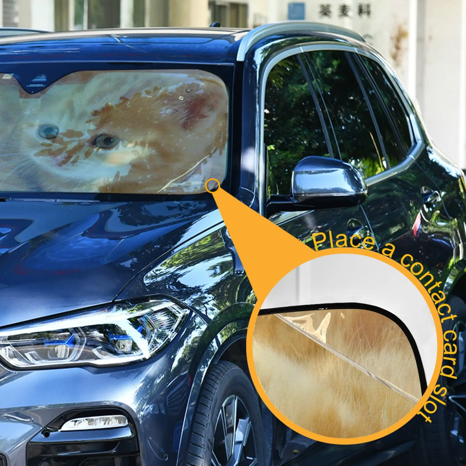 Car Windshield Sunshade Car Window Windscreen Cover Sun Shade Auto Sun Visor Solar Protection Cute Cat Car Windshield Sunshade