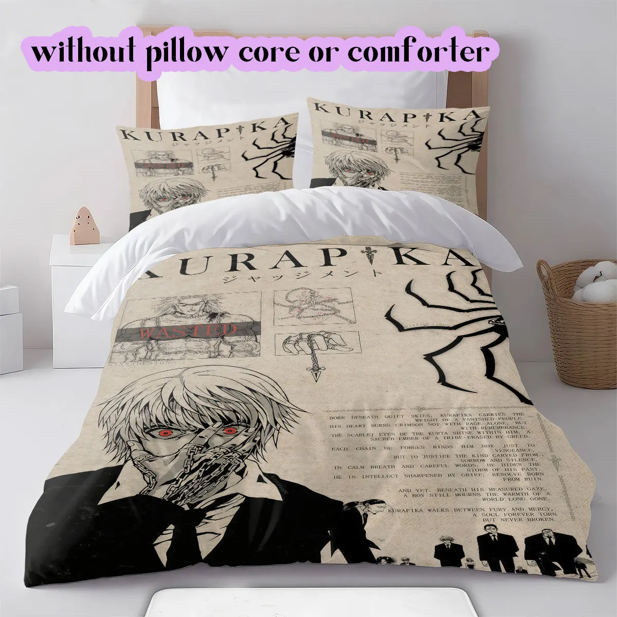 Greed Island Getaway Hunter x Hunter Printed Duvet Cover and Bedding Set, Various Sizes