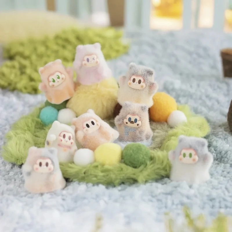 ของแท้ Sllo Oh พฤษภาคมแมวใช้ Ghost Meow Series น่ารักกล่องตาบอดเครื่องประดับ Flocking หญิง Hand-Made ของขวัญของเล่นตุ๊กตาชุด