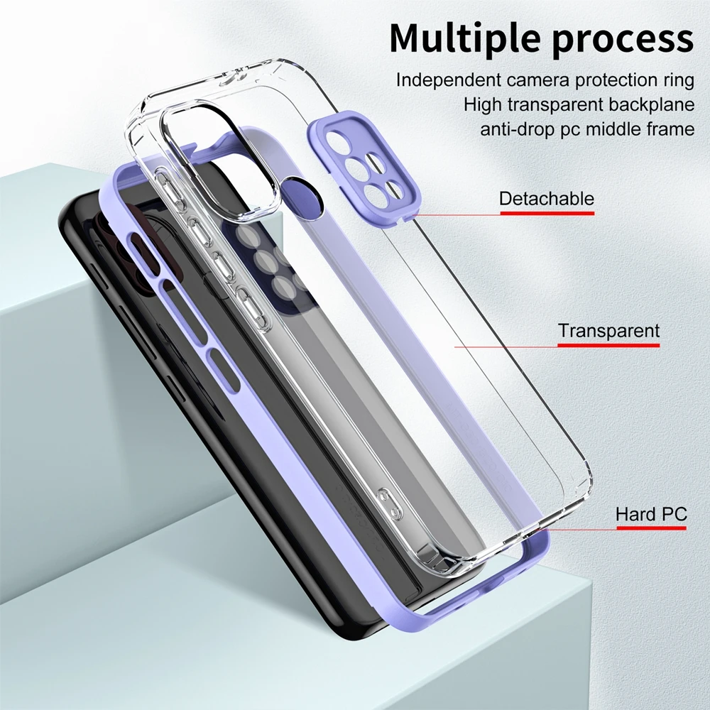 Phone Clear Cover for Motorola MOTO G73 G13 G62 G31 G41 G42 G22 G52 G82 G71S E32 E22 G10 G20 G30 G72 E13 Cases Protector Bumper