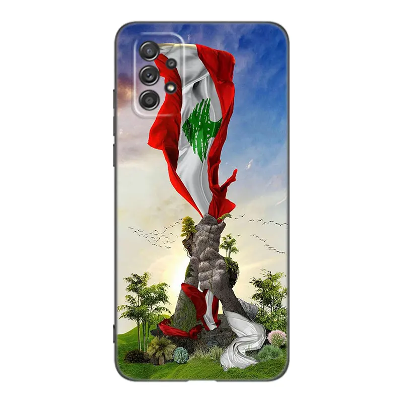 Lebanon Flag Passport Phone Case For Samsung A13 A22 A24 A32 A23 A25 A34 A35 A52S A53 A54 A55 A73 5G A12 A14 A15 A31 A33 A50 A51