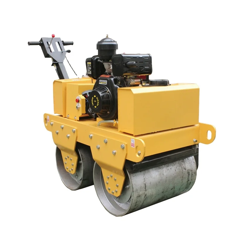 Gasoline/ 2 Ton Road Roller Compactor 20kn Concrete Road Roller Double Drum Vibratory Road Roller Easy To Maintain