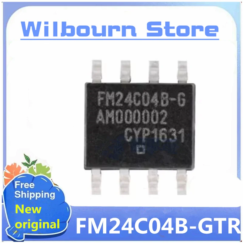 10pcs/lot  FM24C04B-GTR FM24C04A-G SOP8 Available in stock