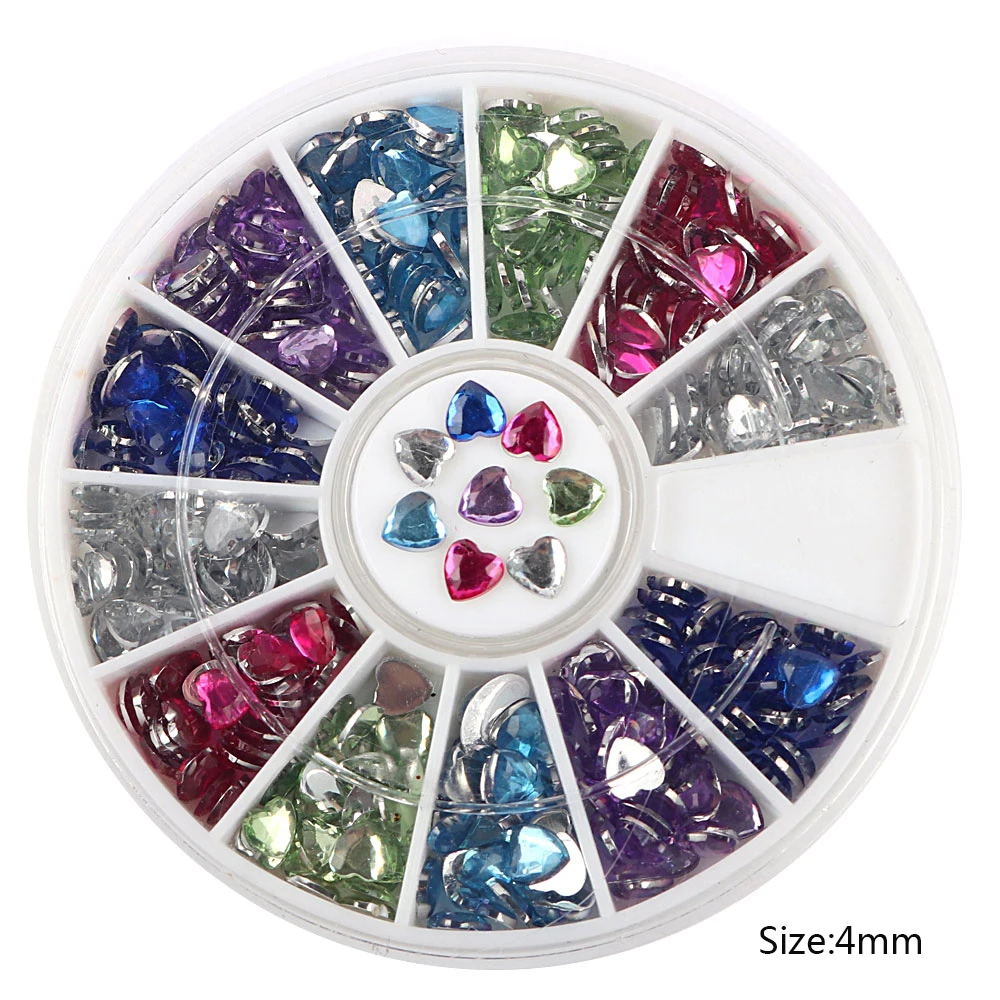 1 Box Multi-size  Half Round Pearl Bead Flatback Resin Rhinestones  For DIY Nail Art  Jewelry Making