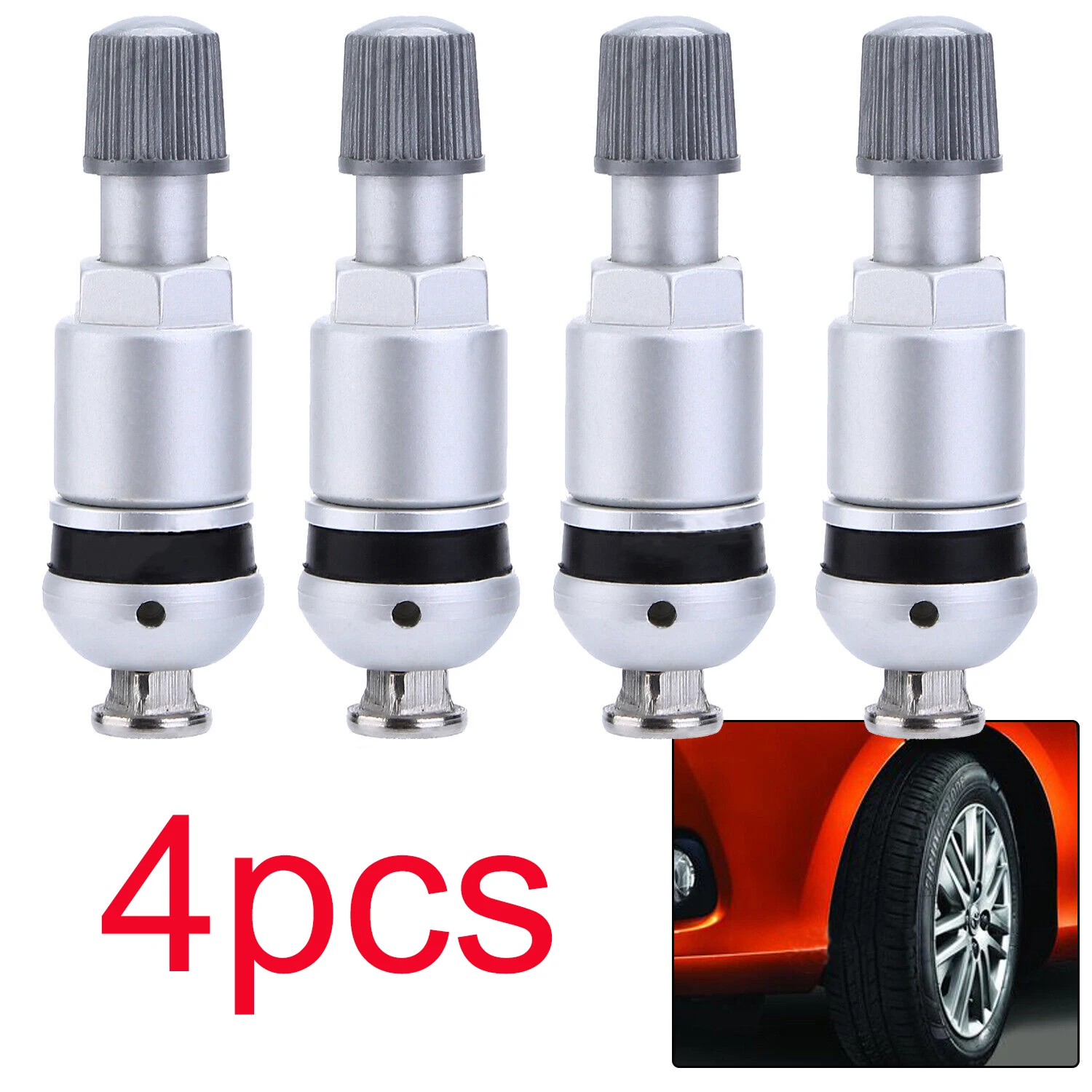 4 قطعة صمام استشعار ضغط الإطارات العجلات TPMS إصلاح الجذع مناسبة لأودي BMW فولكس فاجن سبائك الألومنيوم فوهات الهواء أجزاء العجلات