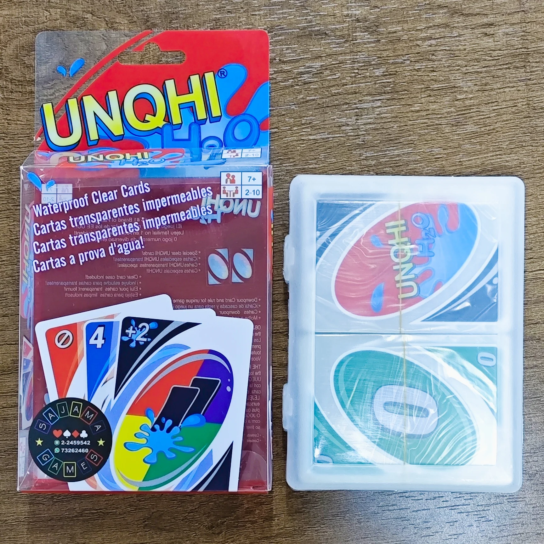 New H2O Card Game Clear WaterProof Pressure Proof PVC Plastic Transparent Kids Toys Playing UNO Cards Board Games Birthday Gifts