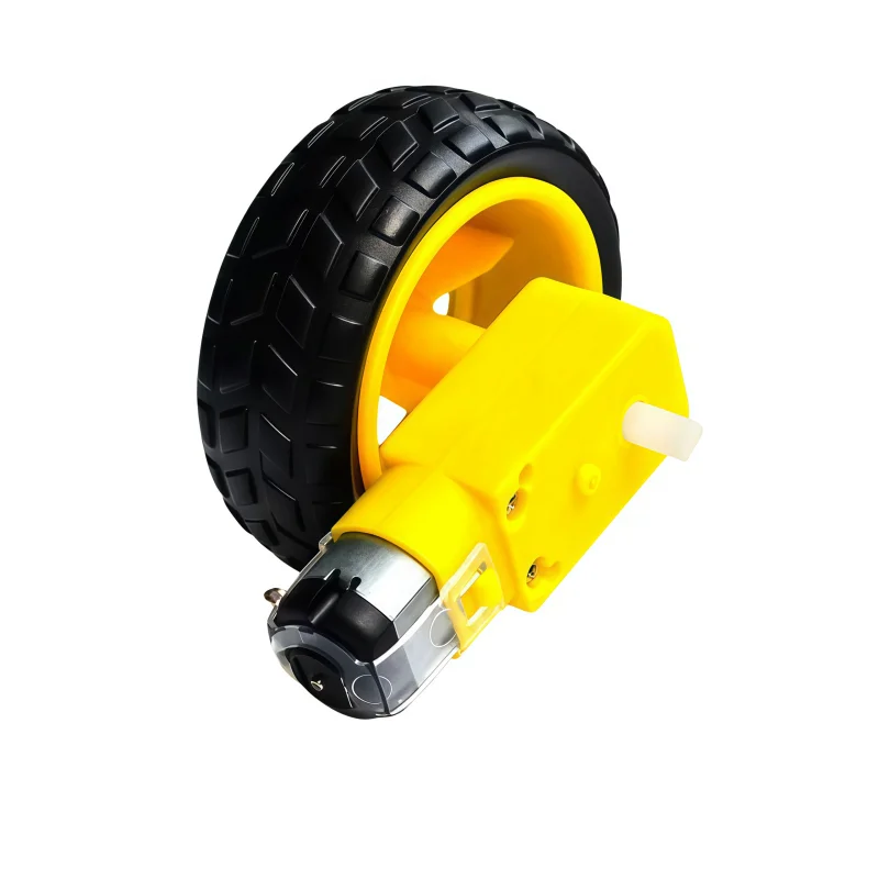 Smart car chassis - Robot tires + DC speed reducer motor kit - Wheel - Rim - Motor 70g