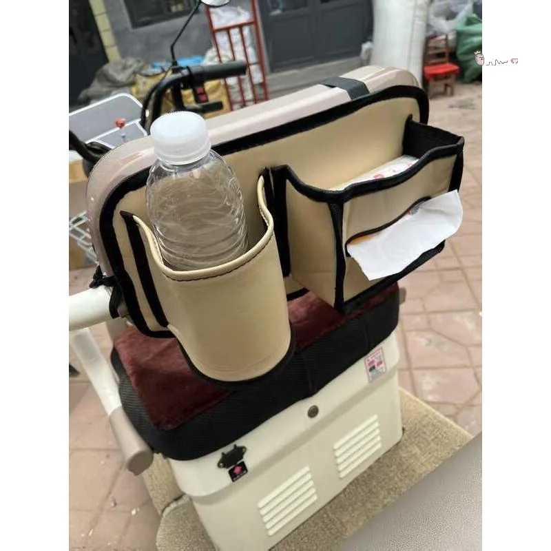 Electric Tricycle Seat Backrest Storage Bag,Multifunctional Storage Hanging Bag For Commuter Vehicles/Leisure Electric Tricycles