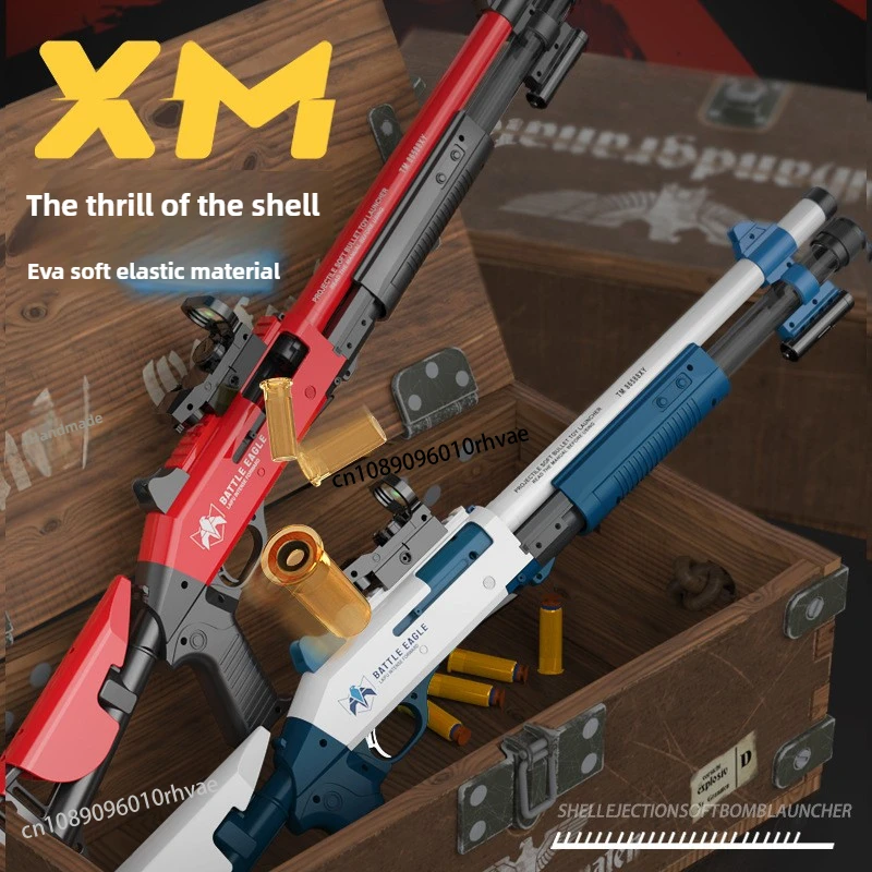 Children'S Toys Xm1014 Soft-Shell Gun Manual Jump-Shell Shotgun Imitation Spray Rifle For Boys Christmas Gift 2025