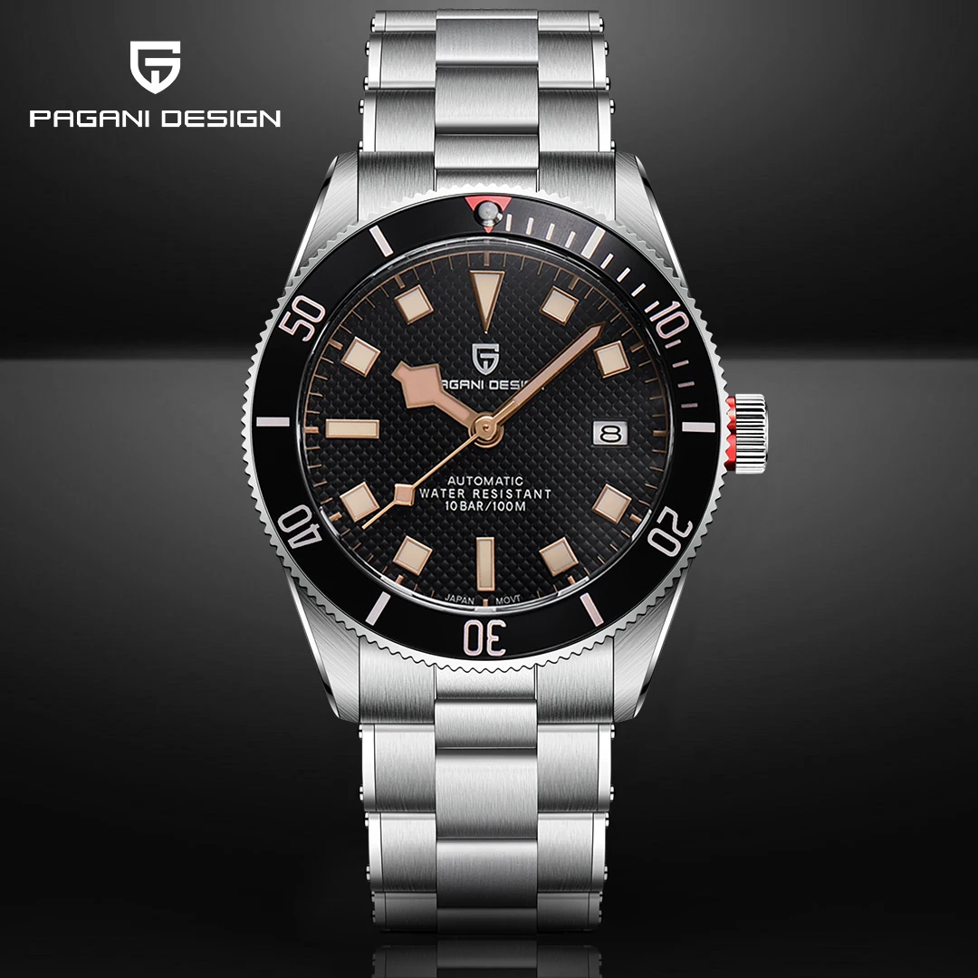 2025 جديد PAGANI تصميم قمة فاخرة BB58 ساعات أوتوماتيكية للرجال الميكانيكية الرياضية الفولاذ المقاوم للصدأ مقاوم للماء ساعة معصم للرجال #1