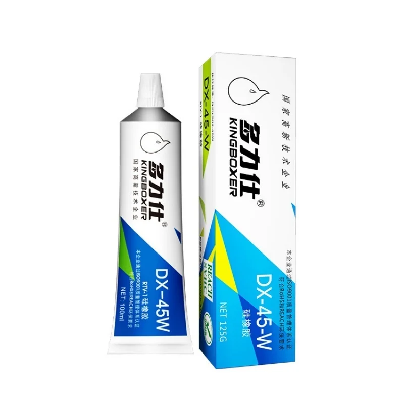 DX-45W RTV Adesivo siliconico A prova di umidità/antiurto Forte adesione Incollaggio in metallo/plastica Incapsulamento elettronico fai-da-te ecologico