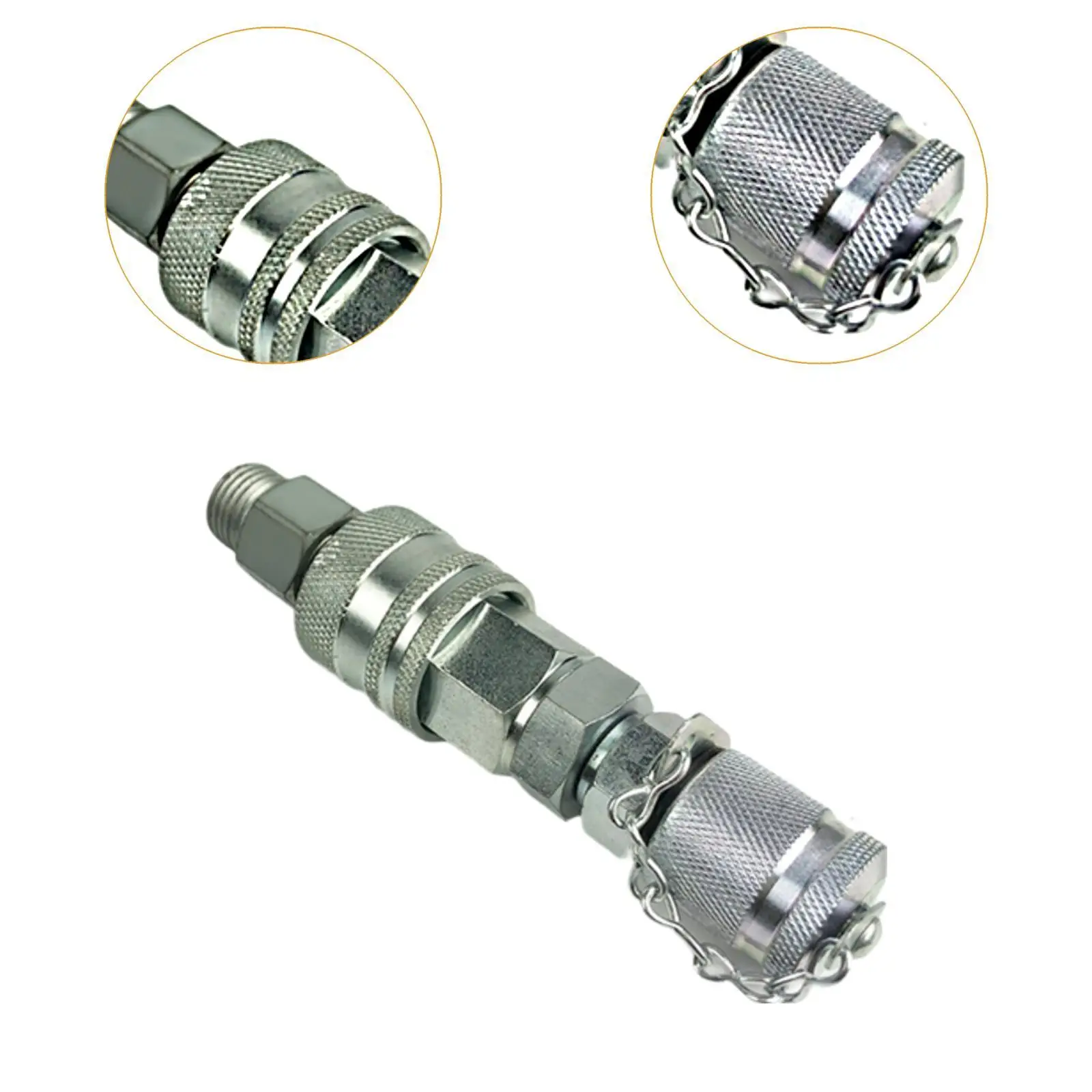 Hydraulic Pressure Test Coupling Kit Pressure Testing Hose Connector Male and Female Adapter