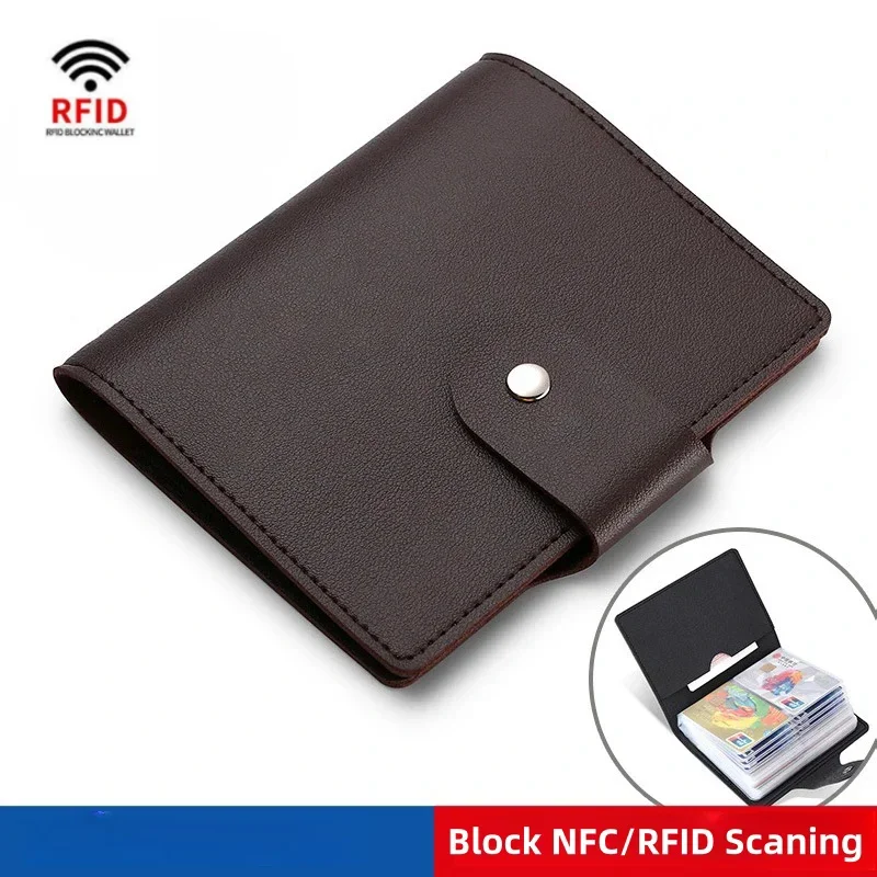 New Capacity Anti-demagnetization Anti Thief Rfid Credit for Men and Women Multi-card Slot Business Card Holder Card Wallet