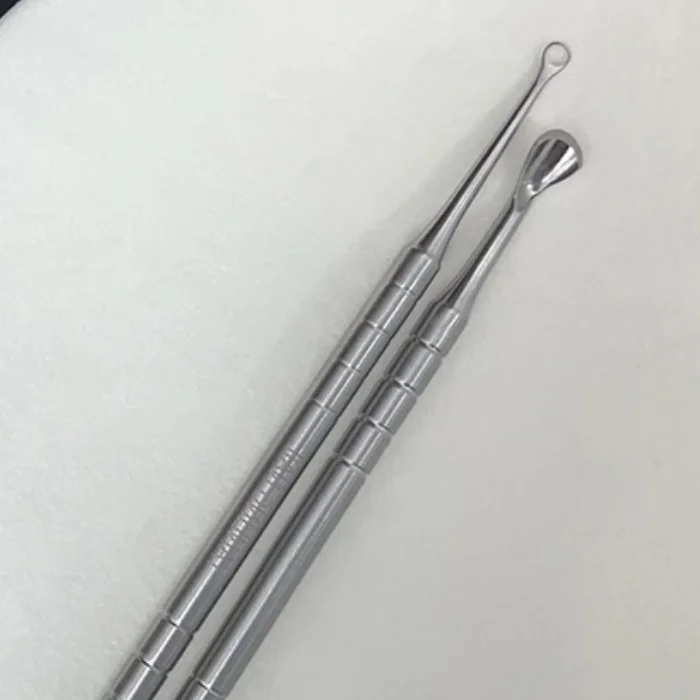 Double-Headed Stainless Steel Cuticle Preposed Remover Nail Pusher Clean Dead Skin Circle Bevel Shovel Manicure Exfoliation Tool