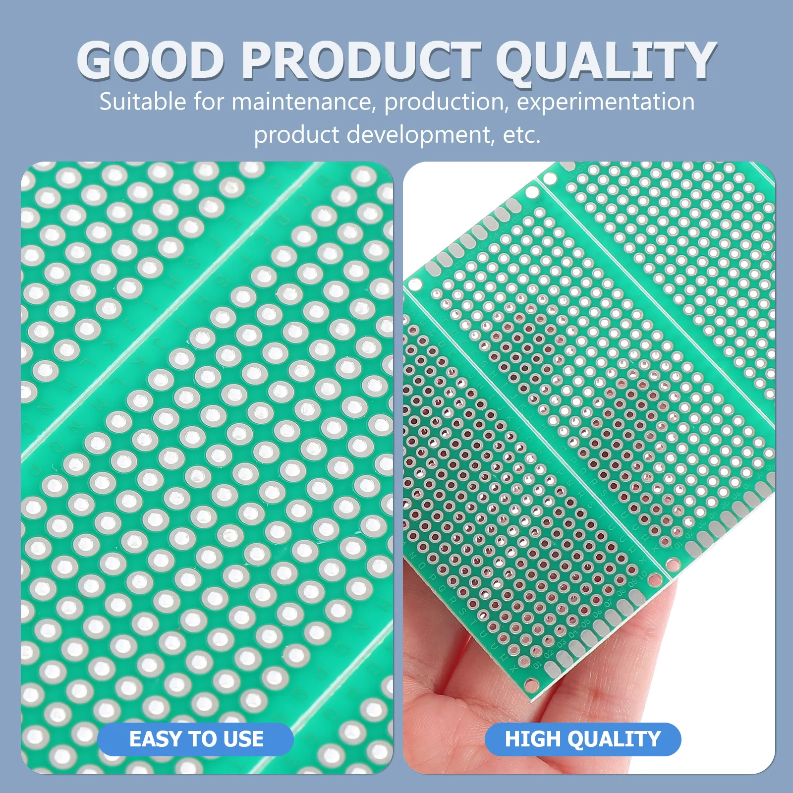 

12Pcs Universal Circuit Board Thick Durable Flame-Resistant Practical Breadboard Experiment Plate Prototyping Circuit Supplies