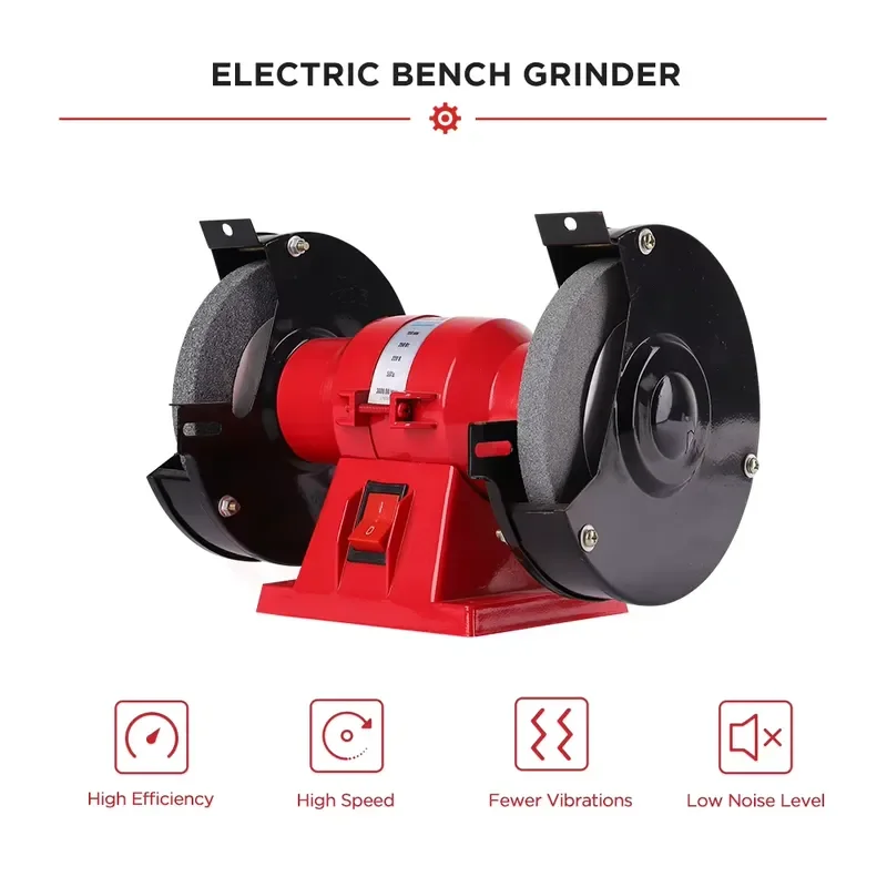 Mini Multi-functional High-performance Electric Dual-wheel Sander Industrial Benchtop Grinder