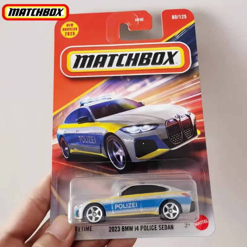 

25L Genuine Matchbox Car 1/64 BMW I4 Police Sedan Lincoln Continental Ford Vehicle Model Cars Toys Boys Collection Birthday Gift