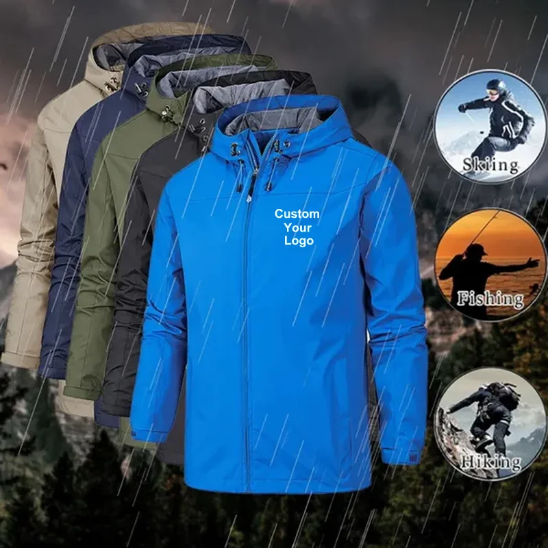 New Coat Custom Your Jackets Waterproof Windproof Breathable Jacket Men Fashion Outdoor Mountain&Hiking Softshell Jackets