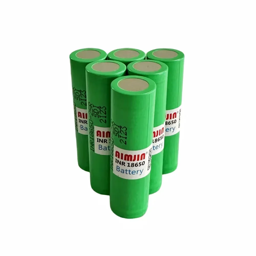 10PCS 18650 Battery 3.6V 2500mAh For Samsung INR 18650 25R Lithium Lon Battery Replacement External Battery view 5