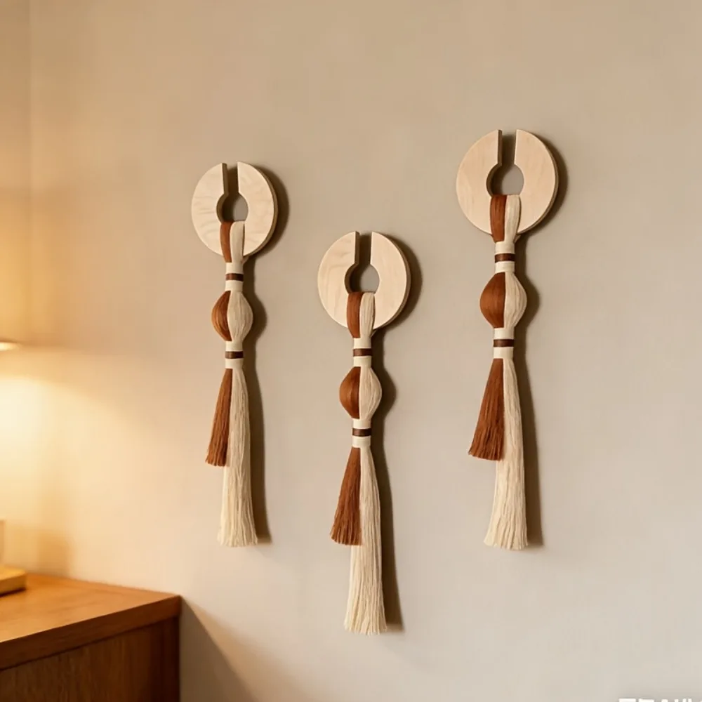 Wall Mounted Scandinavian Style Decoration Bohemian Large Fiber Artwork Living Room Bedroom Foyer Decoration Housewarming Gift