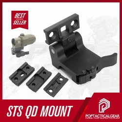 SPECPRECISION NEW 2024 Tactical All Metal SIde to Switch STS QD Mount 3mm 6.75mm 7mm Riser Plate For G33 G43 G45 Magnifier Scope