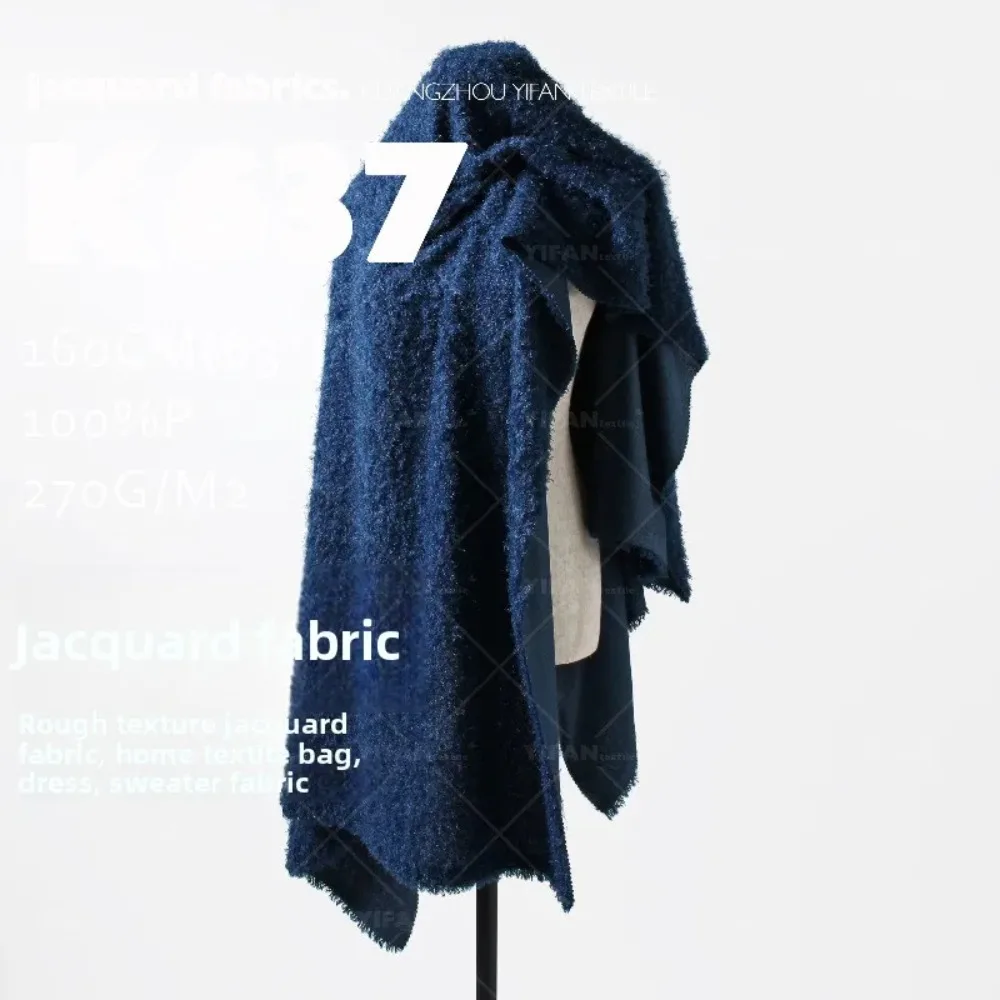 

Soft Curly Fleece Jacquard Fabric for Decoration Home Textiles Bag Dress Sweater Diy Cloth By The Yard Sewing Material Fabrics