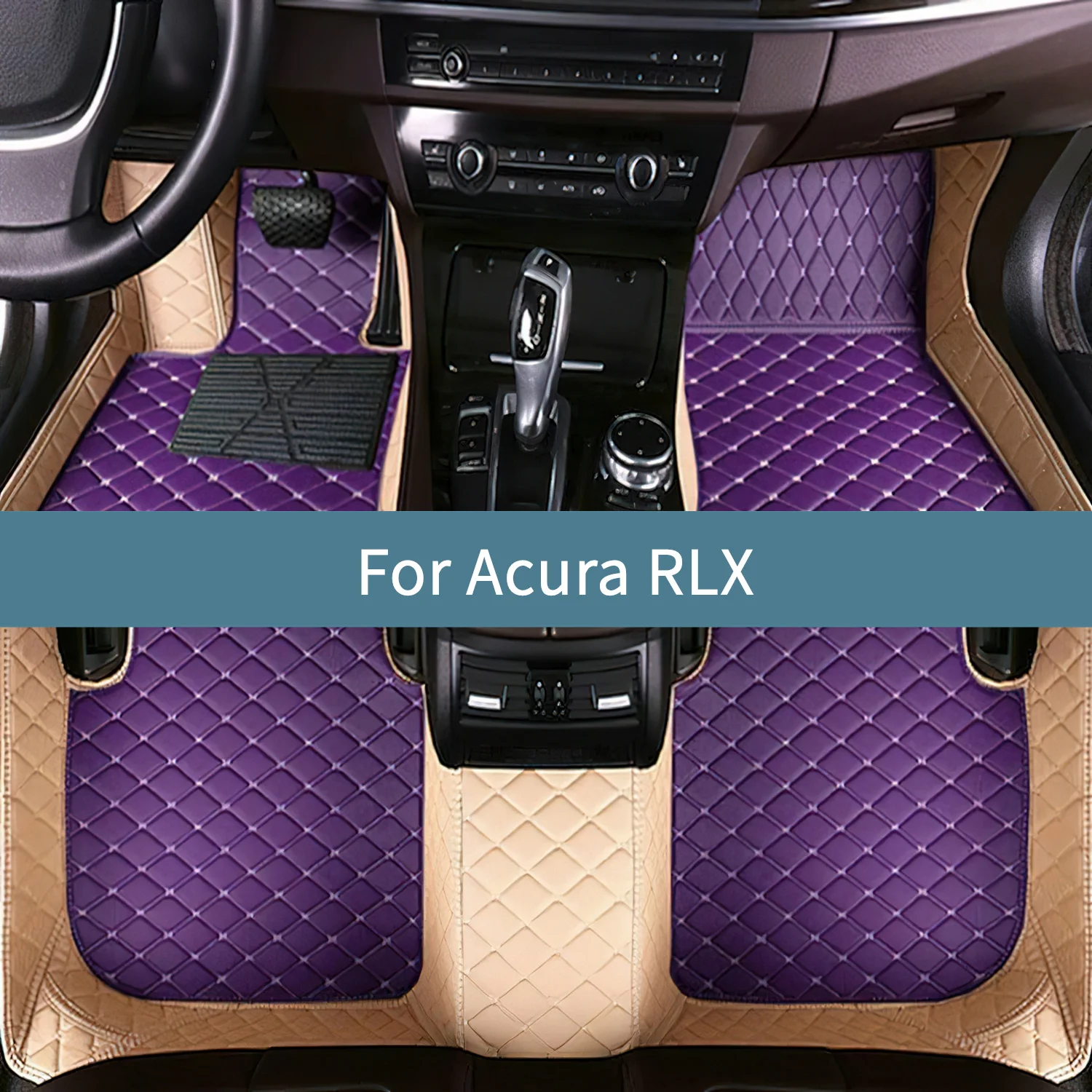 

Car Floor Mats For Acura RLX 2014 2015 2016 2017 2018 2019 2020 2021 Leather Floor Mats For Cars All Weather Waterproof Full Set