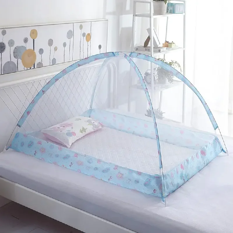 Crib Mosquito Net Breathable Crib Netting Canopy Universal Size Crib Tent Foldable Protection Mesh Net Cover Arched Crib Bug